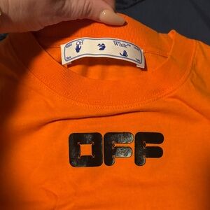 Off white orange shirt